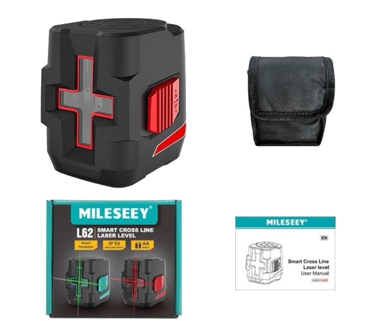 Laser Krzyżowy Poziomica 12m Mini MILESEEY L62R