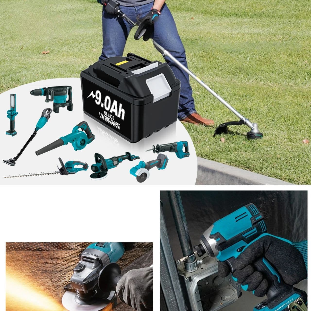 Bateria 18V 9Ah BL1840 BL1830 zamiennik przeznaczony do Makita LXT400