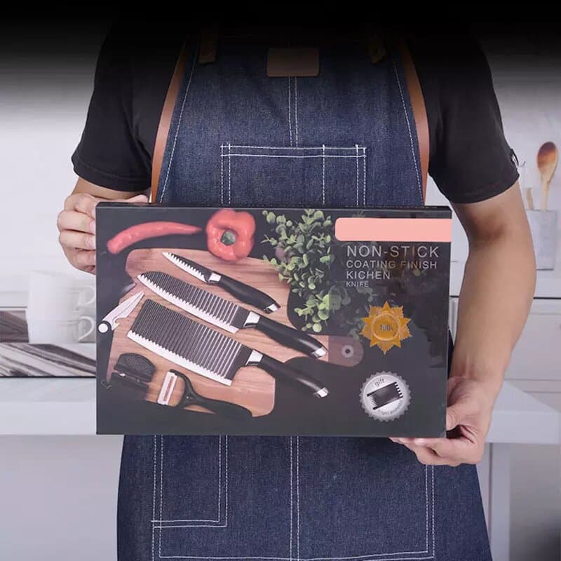 ZESTAW NOŻY NÓŻ KUCHENNY EVERWEALTH ER-0558