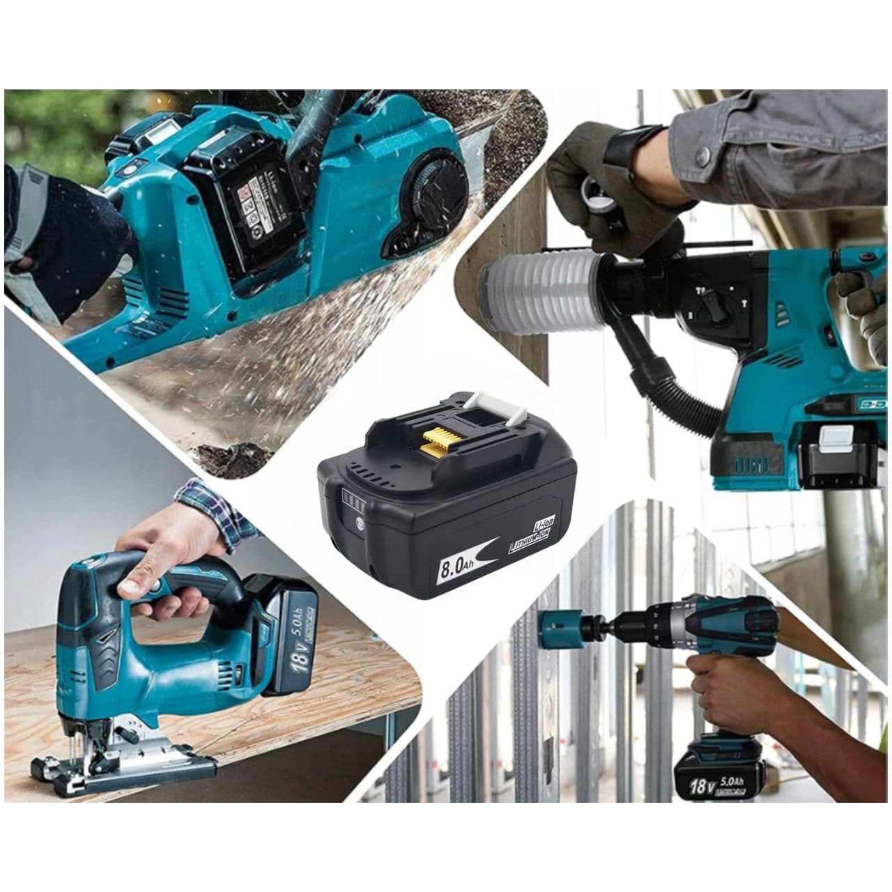 Bateria 18V 8Ah BL1840 BL1830 zamiennik, przeznaczony do Makita LXT400