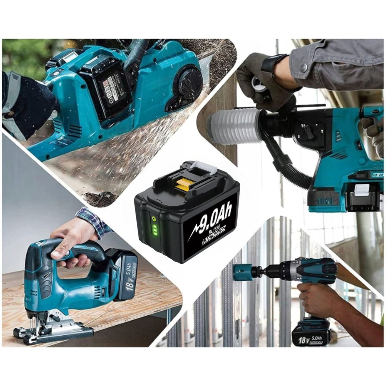 Bateria 18V 9Ah BL1840 BL1830 zamiennik przeznaczony do Makita LXT400