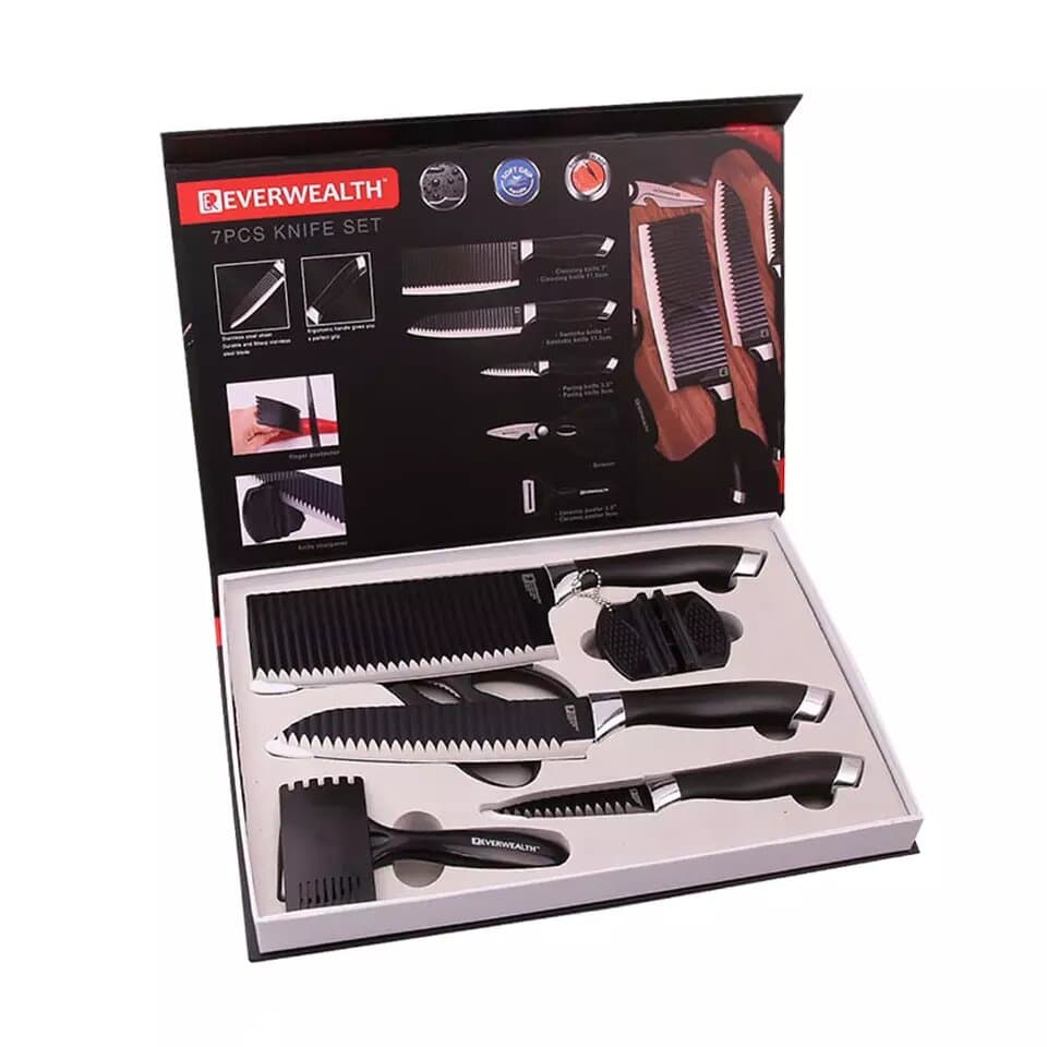 ZESTAW NOŻY NÓŻ KUCHENNY EVERWEALTH ER-0558