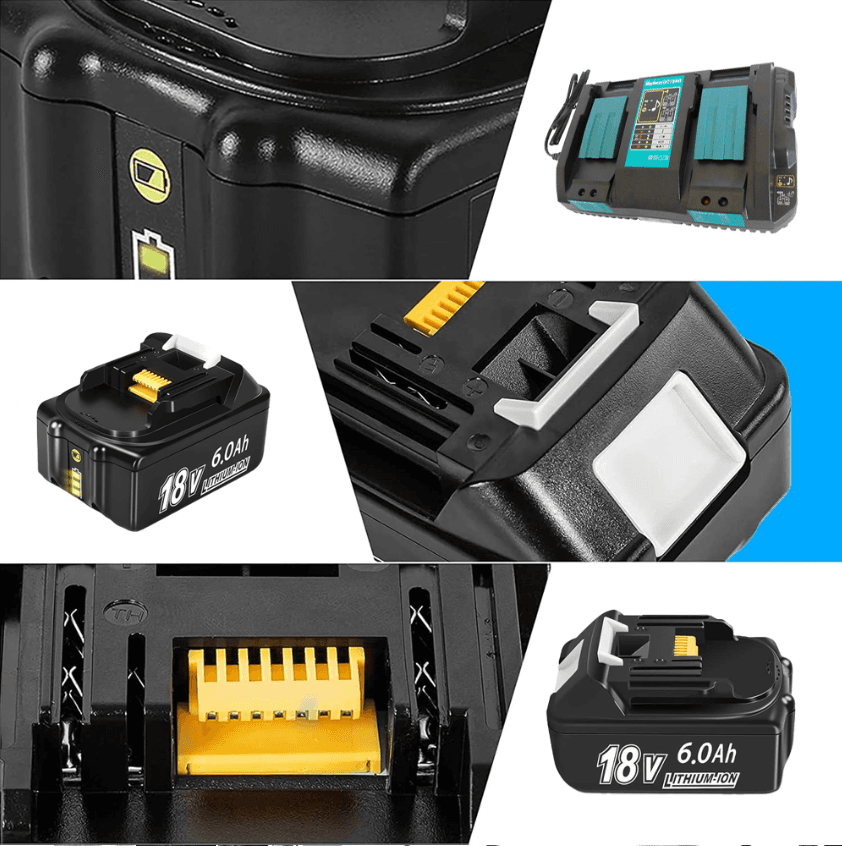 Akumulator x2 zamienny 18V 6Ah +ładowarka DC18RD przeznaczony do Makita LXT