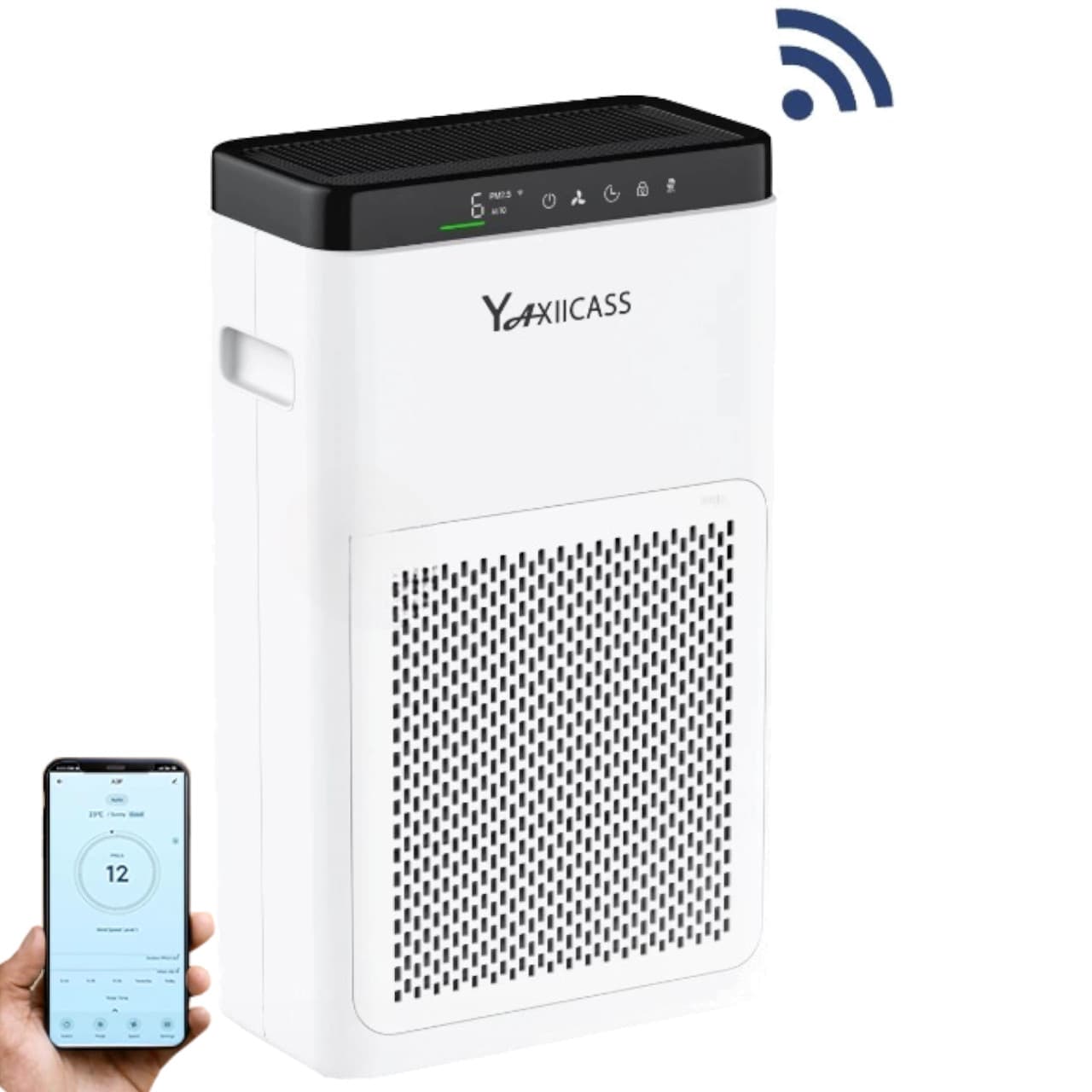 Oczyszczacz powietrza YAXIICASS A3F z Wi-Fi eliminuje uciążliwe alergeny i pyłki.