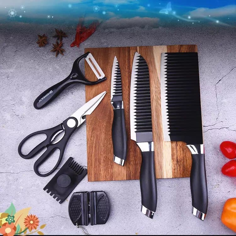 ZESTAW NOŻY NÓŻ KUCHENNY EVERWEALTH ER-0558