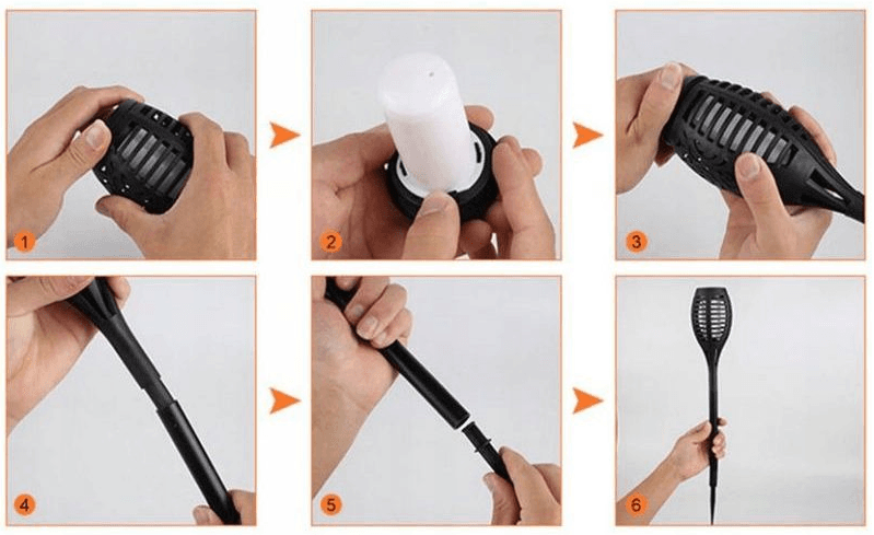 Lampa solarna pochodnia Flami SuperLED