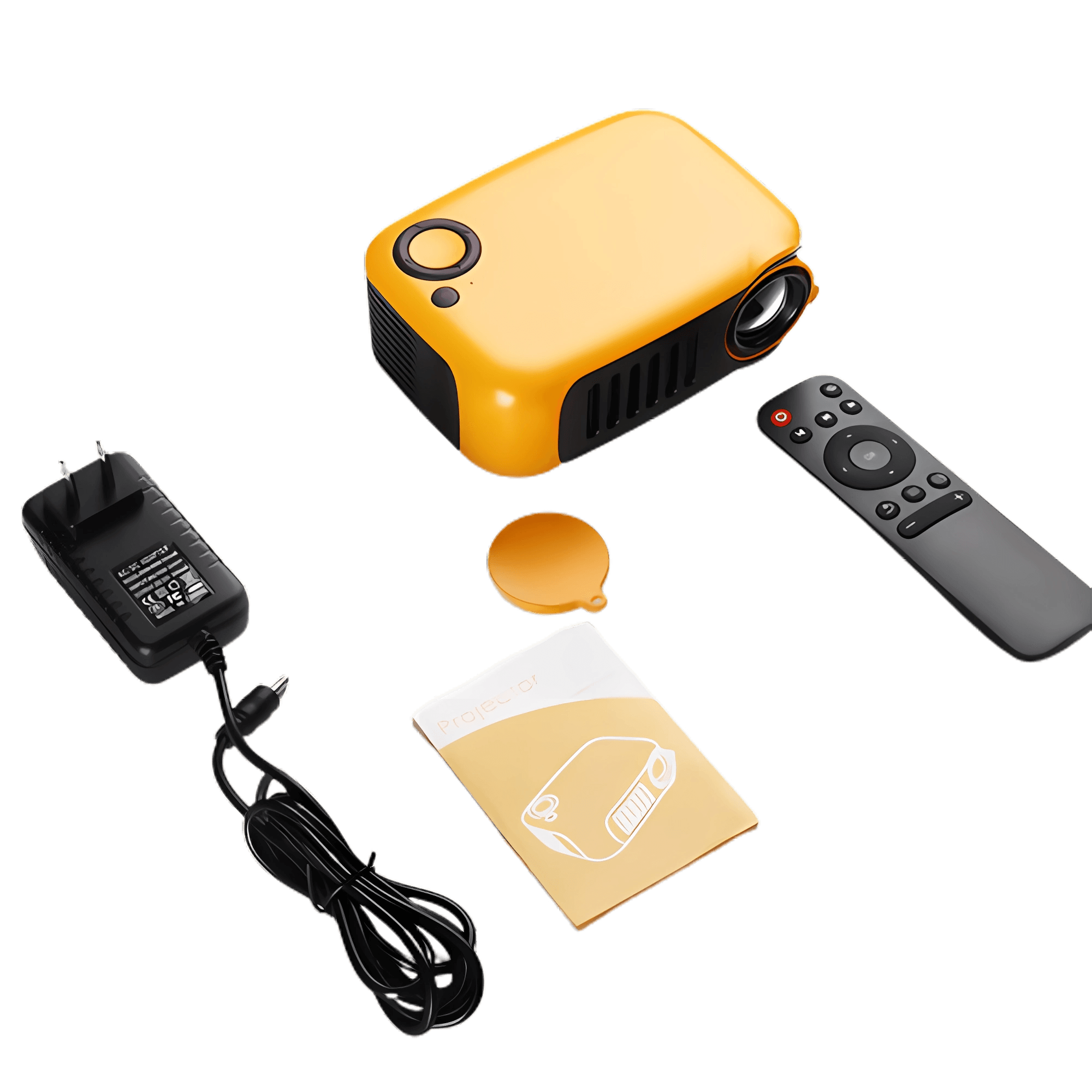 PROJEKTOR LED Mini BEZPRZEWODOWY 14-80" POMARAŃCZOWY