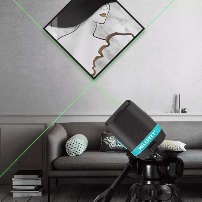 Laser Krzyżowy Poziomica 12m Mini MILESEEY L62R