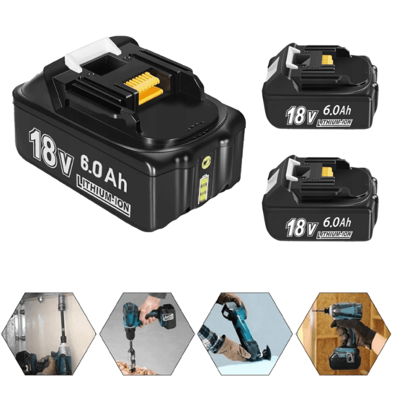 Bateria 18V 6Ah BL1840 BL1830 zamiennik, przeznaczony do Makita LXT400