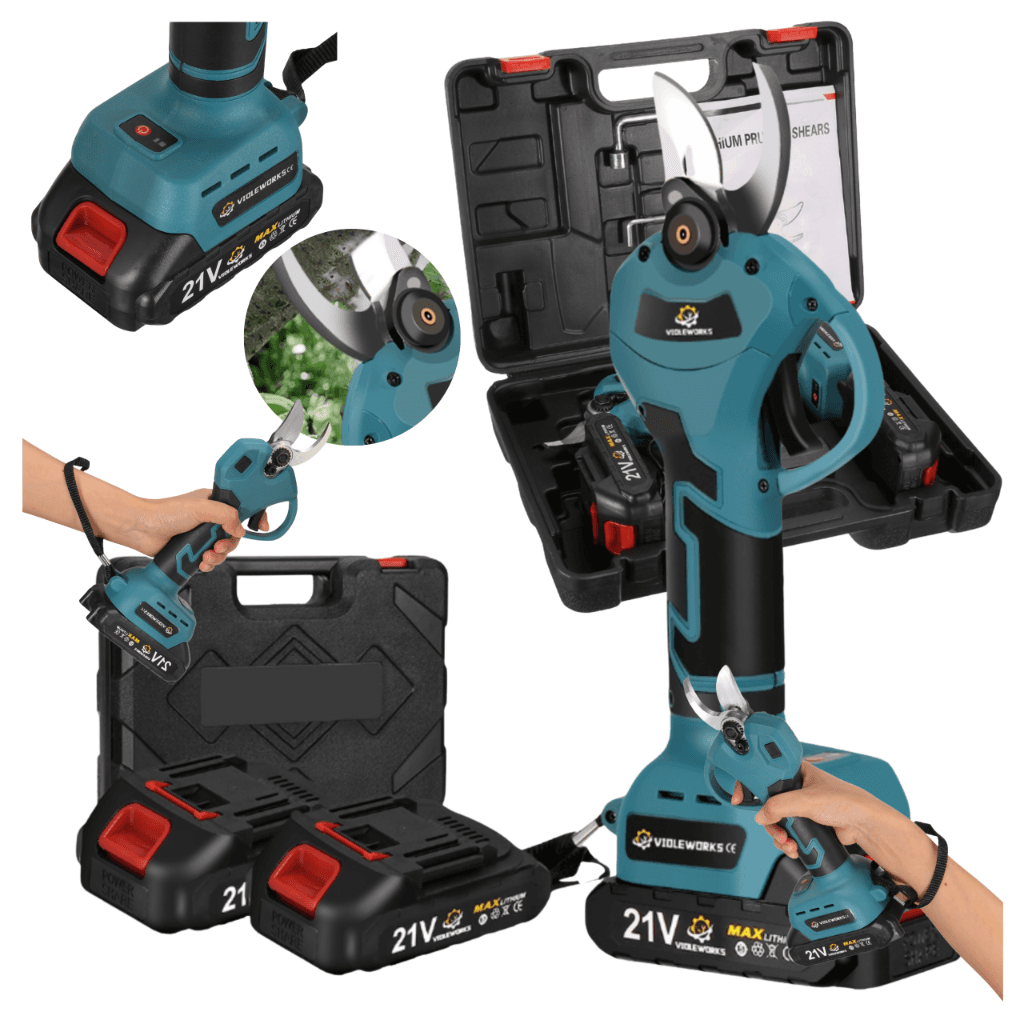 Sekator elektryczny pasuje do akumulatorów Li-Ion 18V seria B 2x Akumulator