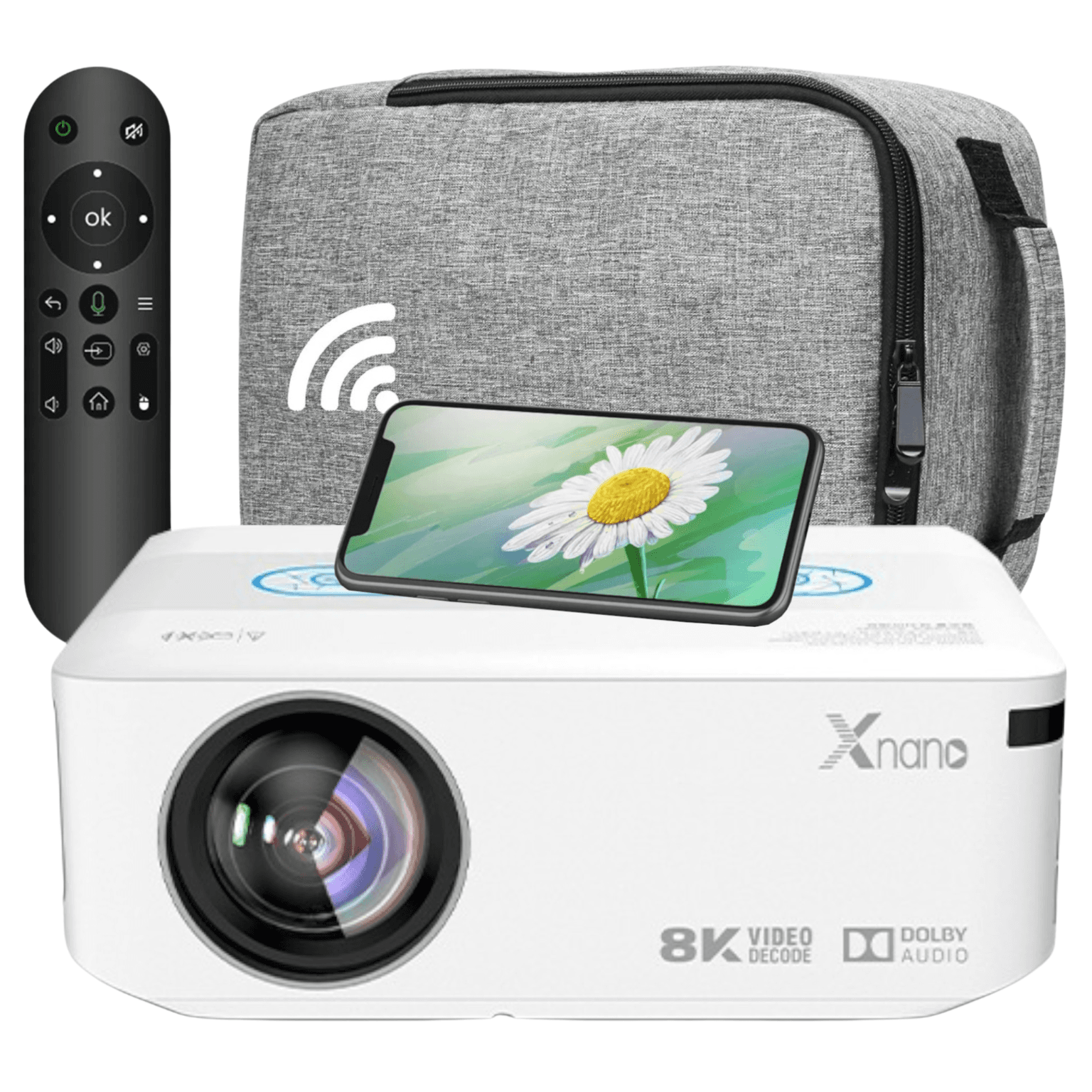 PROJEKTOR Rzutnik LED X-NANO Pro 8k 4k Full HD 1080p  12000lm WiFi ANDROID