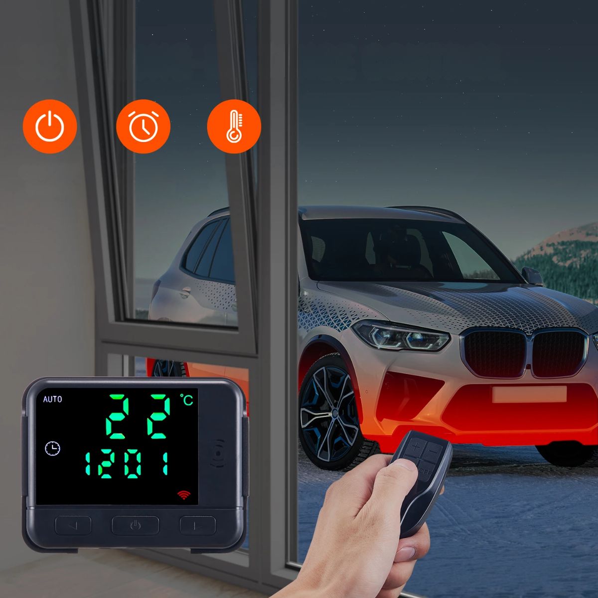 Ogrzewanie Postojowe 8kW 12V Nagrzewnica Olej Pełny Zestaw Montażowy +Pilot - obrazek 7